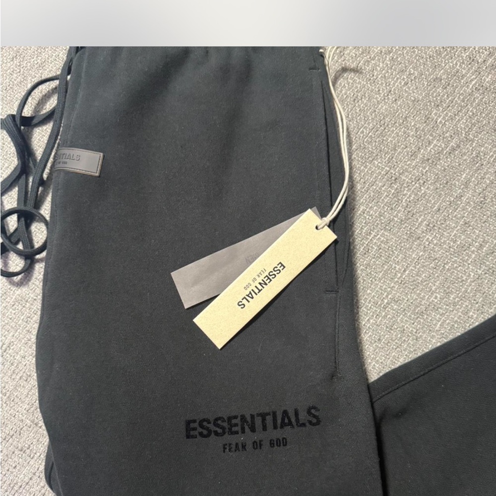 Essentials Jet Black Hoodie and Joggers Set - Picture 4 of 4